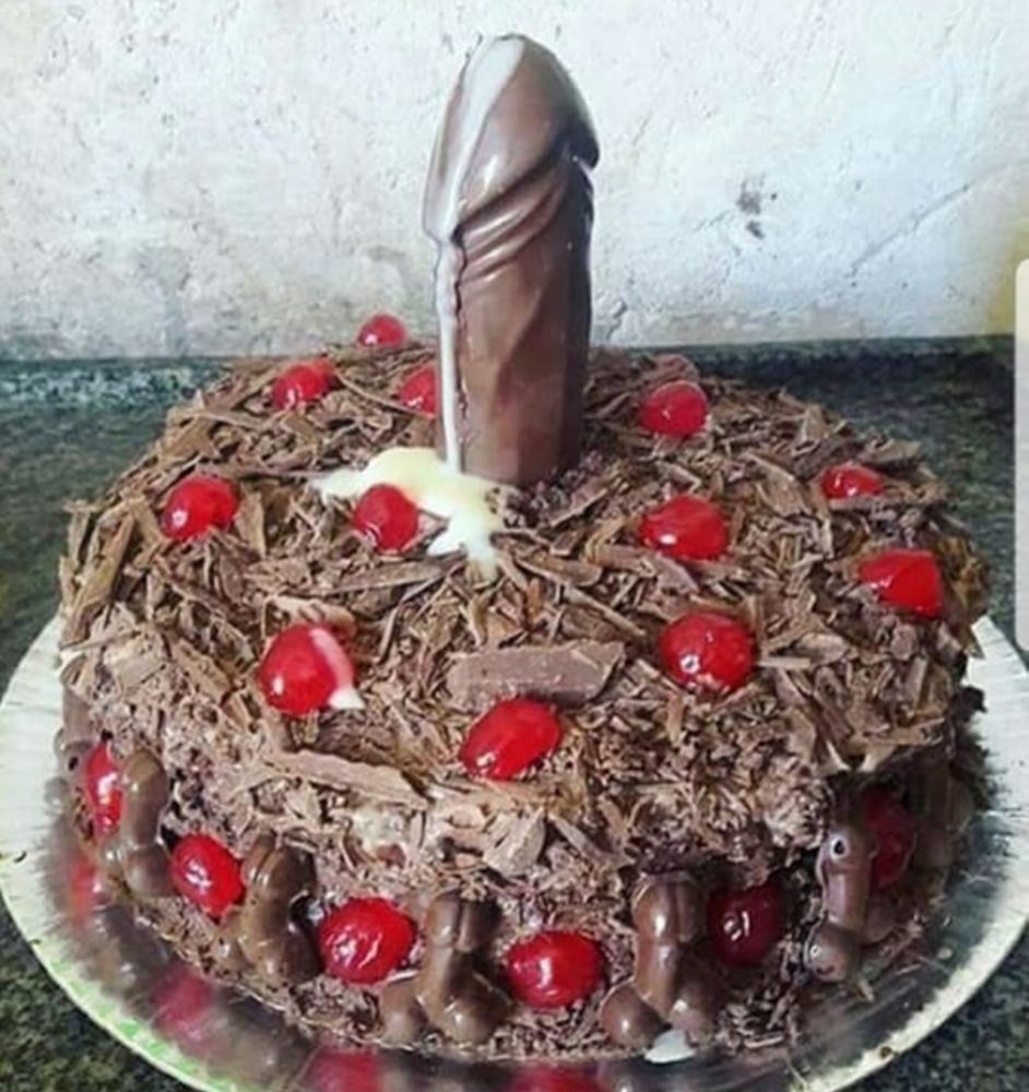 Penis de Chocolate para Bolo Imagem 1