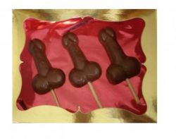 Caixa com Vagina ou Pênis de chocolate