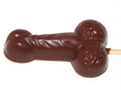 Pirulito de Chocolate Formato Pênis