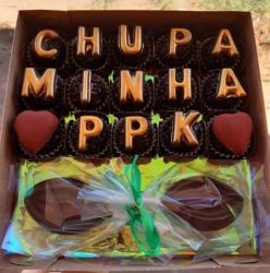 Chocolates Eróticos Òrgão Feminino " Chupa Minha PPK"