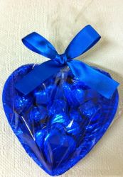 Coração de Chocolate Tradicional Azul
